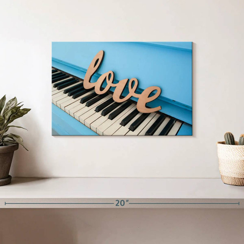 Abarca Love On Piano, H 8 po x l 12 po