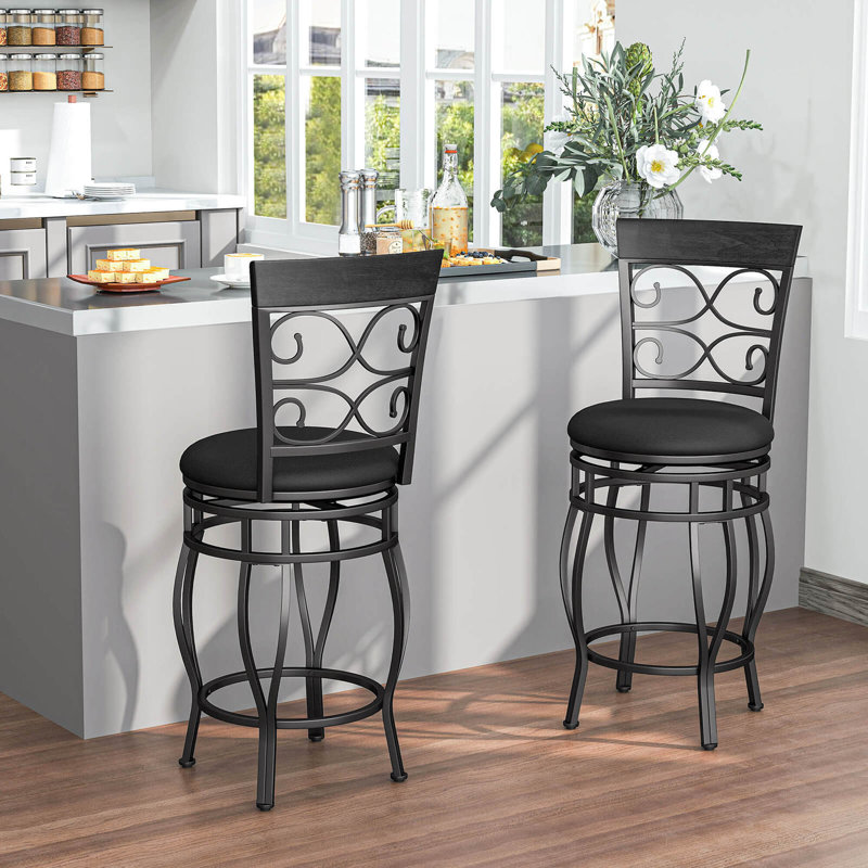 Ensemble de tabourets de bar pivotants rétro 26 "Bistro, 2