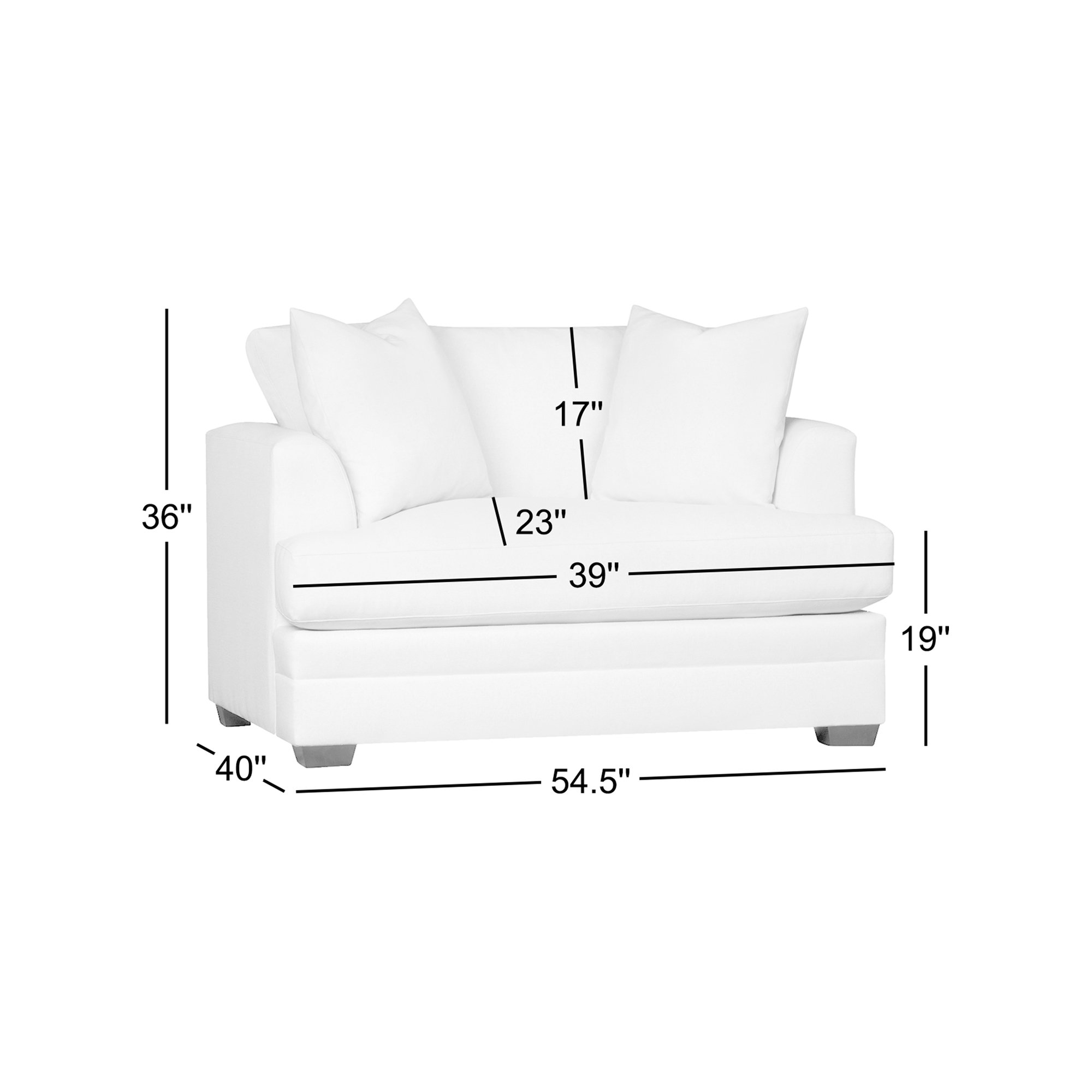 Edan Upholstered Chair And A Half, Davis Pearl Performance Bouclé