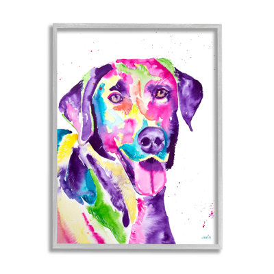 Art de giclée «Happy Retriever» par Jen Seeley