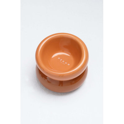 PEHOM Souffle Pet Bowl - Amber Orange