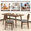 Ensemble de 2 chaises de cuisine en tissu d'ameublement Farmhouse-1287485636