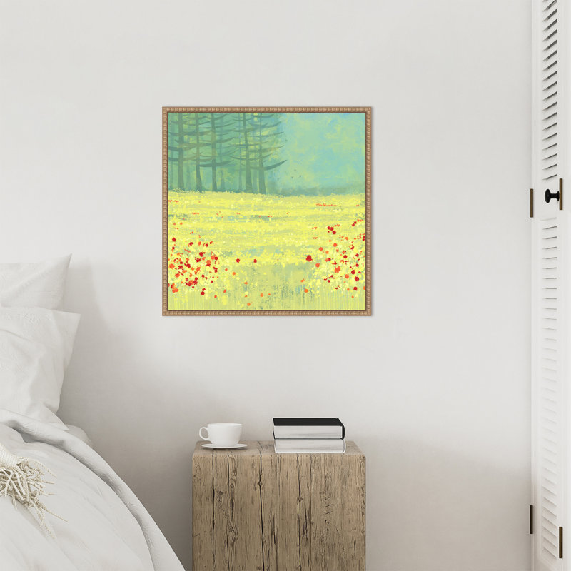 Meadow Near Perigueux France by Kirchoff Framed Canvas Wall Art Print, H 22 po x l 22 po