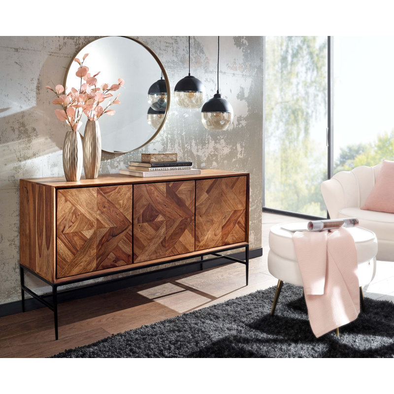 Bisham 123cm Solid Wood Sideboard