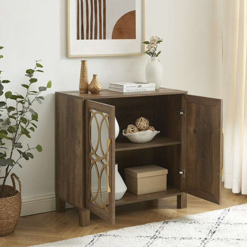 Luthur Accent Cabinet, Rustic Oak