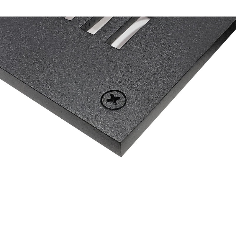 Grille murale en aluminium, Noir