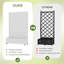 Lit de jardin en métal avec treillis et roues H 6 pi x l 4 pi - blanc-1582652969