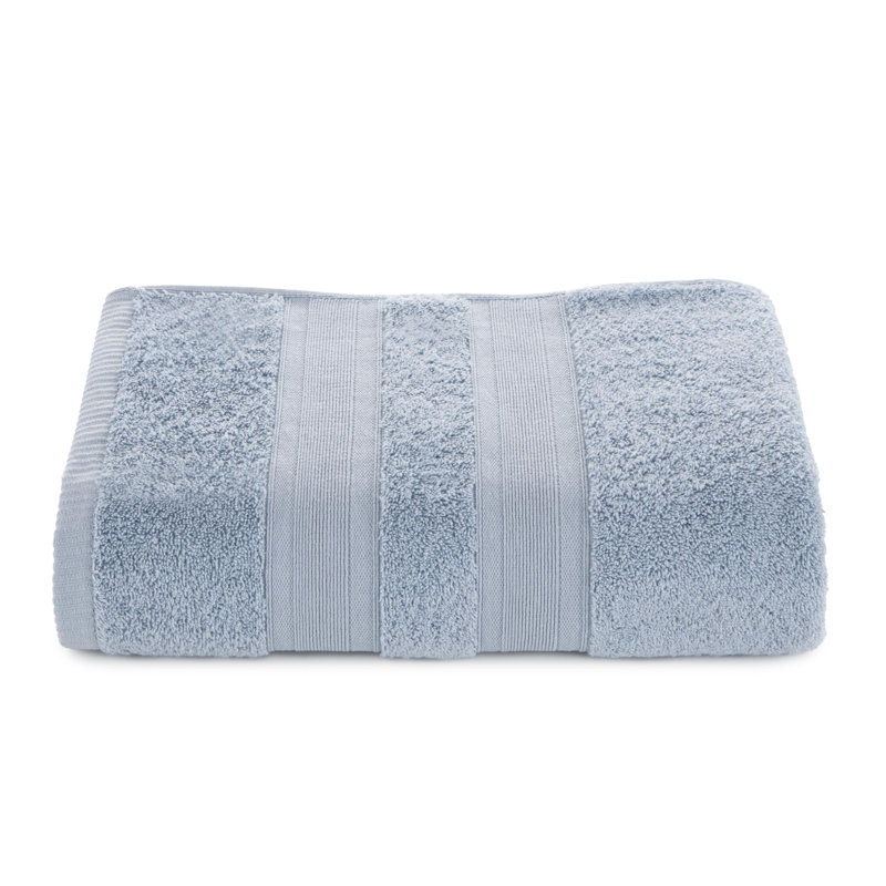 Martex Clean Essentials Solid Low Lint 6-Pack Towel Set, Sky Blue