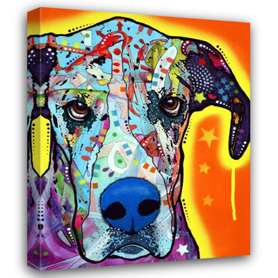 Red Barrel Studio® Dean Russo Collection Gallery Wrapped Canvas Art Titled: Great Dane