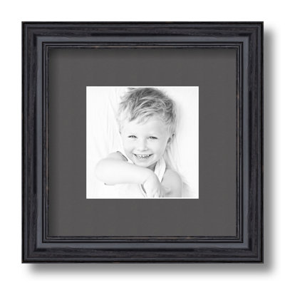 Wood Matte Picture Frame with Mat