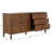 Kaplan 6-Drawer Solid and Manufactured Wood Dresser with Ball Bearing Glides-1241689122