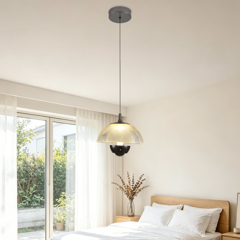 Luminaire suspendu simple à 1 lumière DEL
