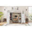 Lit mezzanine double en métal (L 94,8 po x l 56,8 po x H 71,2 po) - aucun sommier requis, tablette à 5 couches et amp; Garde-robe-238918284