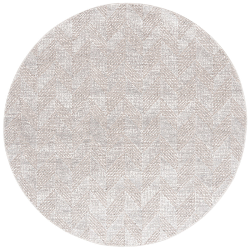 Itu Performance Geometric Rug, Round 6'7"