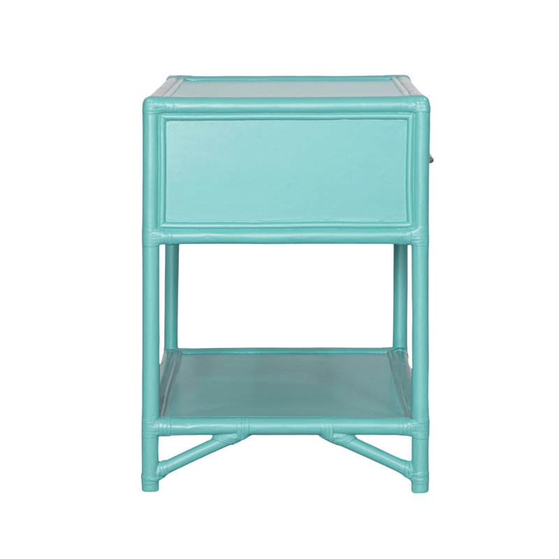 Olivia Collection 1 - Drawer Nightstand, Turquoise