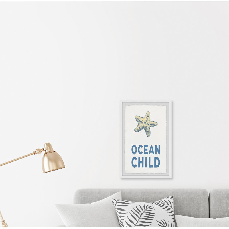 Ocean Child II - Single Picture Frame Painting, 61cm H x 41cm W x 3.81cm D