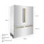 ZLINE 60" Autograph Edition 32.2 cu. ft. Built-in 4-Door French Door Refrigerator-175285117-193274246