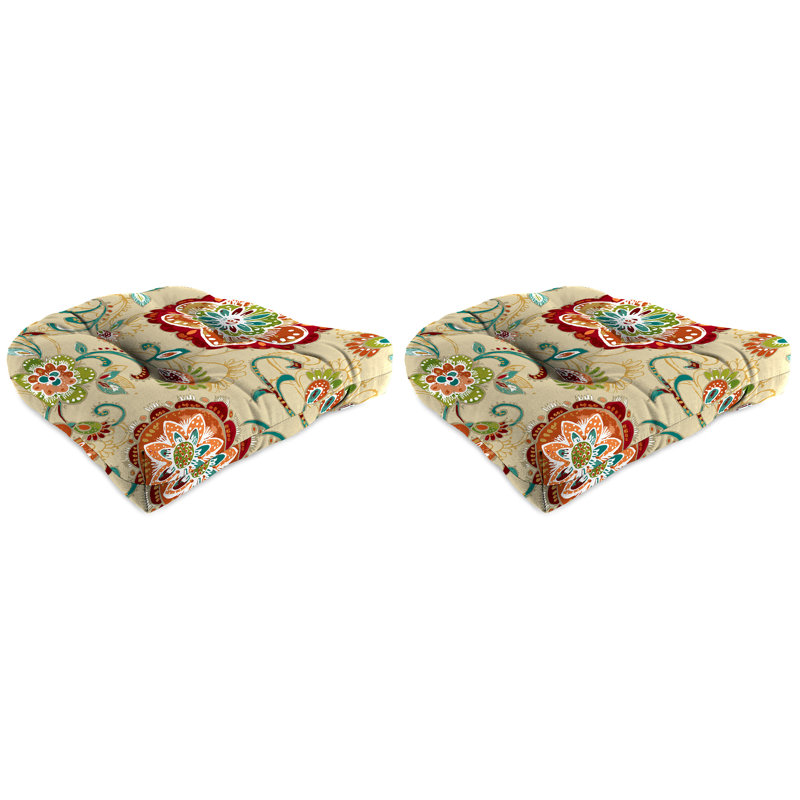 Outdoor Wicker Seat Cushion, Fanfare Sonoma