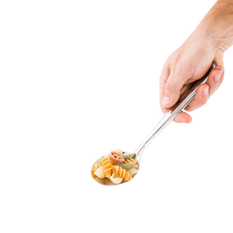 Ustensiles de restaurant - cuillère de service de 9 po x 2,2 po, 1 cuillère de restauration perforée - finition polie, lavable à la vaisselle, cuillère de buffet en acier inoxydable, ustensile de service pour les fêtes, la restauration, les banquets ou les maisons