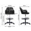 Modern PU Leather Office Desk Chair With Armrest And Wheels, Height Adjustable Task Chairs, 360° Rolling Swivel Computer Chair-2107746272