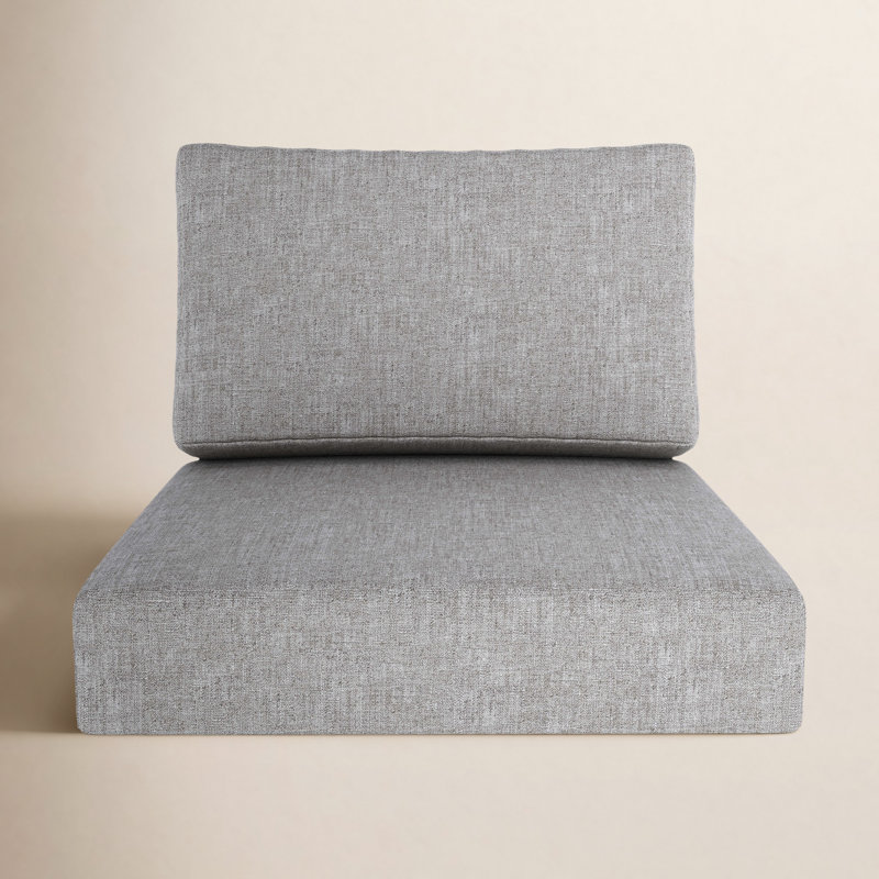 Amala Sunbrella® Outdoor Deep Seating Cushion, Sunbrella® Canvas Granite, 28.5" W x 28.5" D