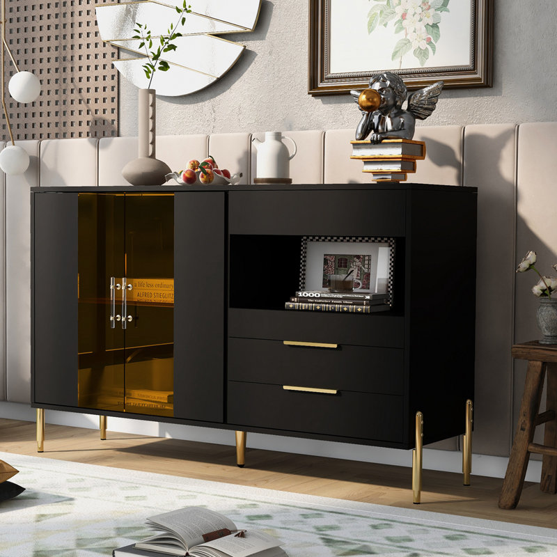 Armoire d'appoint Megale, Noir