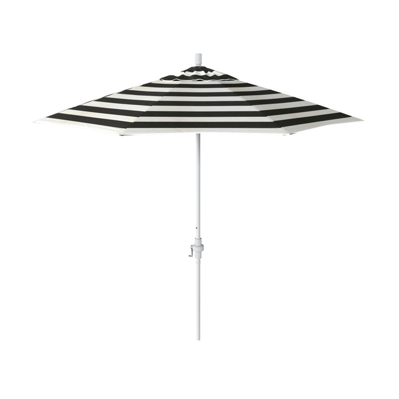Parasol de marché 108 po Stephenville, Cabana classique à rayures noires Sunbrella®