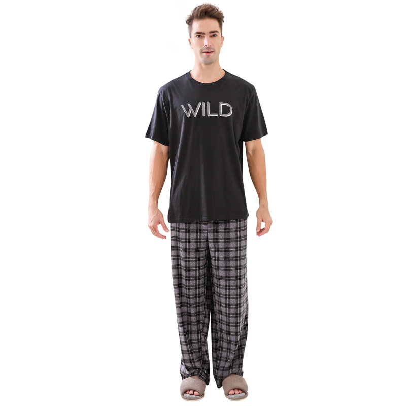 Ensemble de pyjama en tricot de deux pièces pour hommes Gracie Oaks, M
