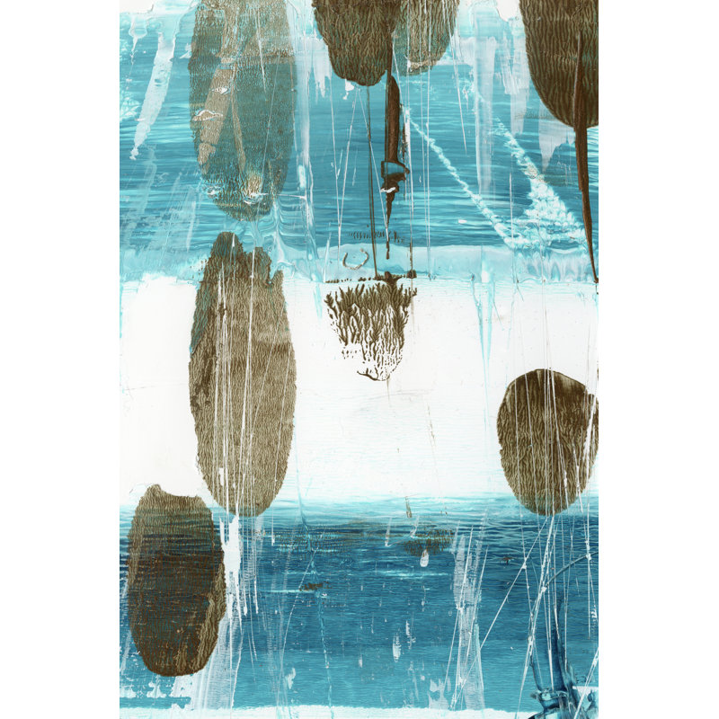 «Cattails III» par Ethan Harper - peinture sur toile tendue, H 30 po x l 20 po