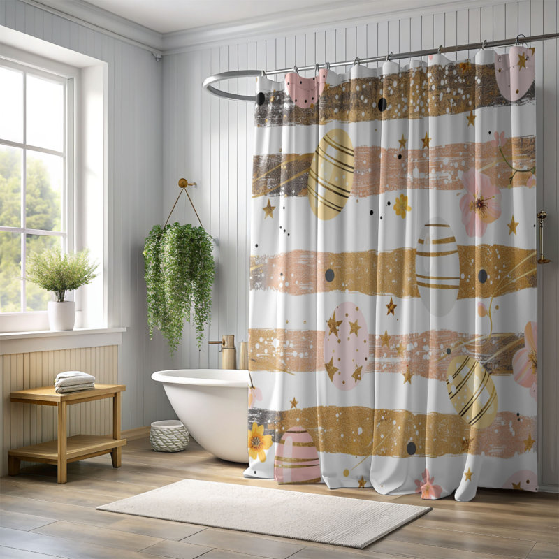 Easter Glow - Premium Shower Curtain, 74"H x 71"W