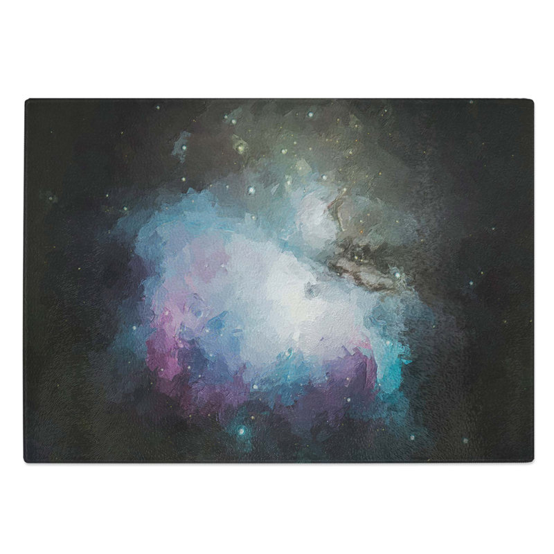 Tempered Glass Universe Vol.56 in Abstract Chopping Board, 28.5 cm W x 20 cm L