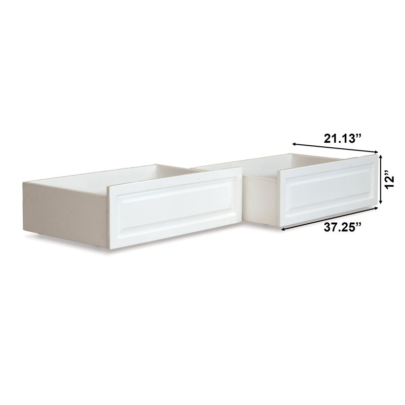 Kimbro Underbed Storage Drawers, White