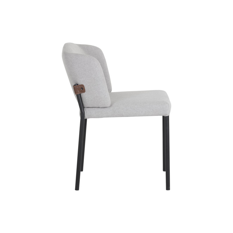 Pearce Upholstered Dining Chair, Light Gray
