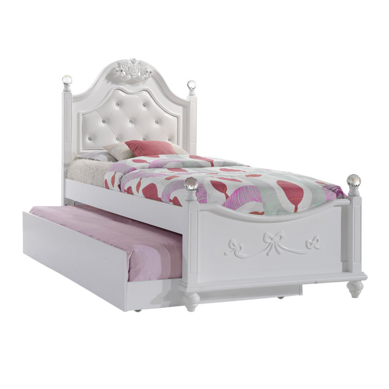 Ensemble de chambre à coucher avec lit gigogne 6 pièces Guice, Lit simple