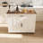 46" Kitchen Island On Wheels With Storage & Power Outlet - Movable Rustic Breakfast Bar Table (Not Include Stools)