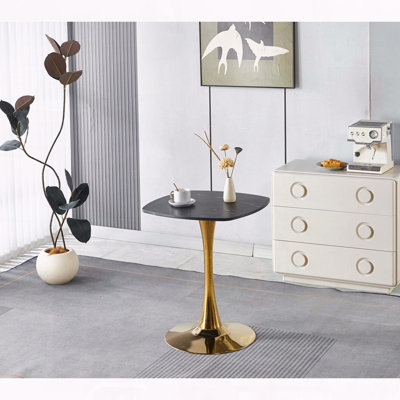 Table tulipe carrée 24 pouces pour petits espaces