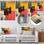 Portail mystique coucher de soleil - impression abstraite murale, salon-24379490-24379502
