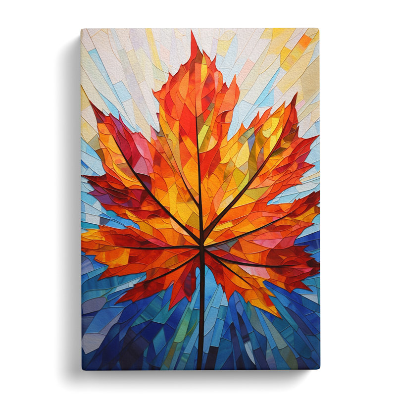Leaf Constructivism No.4 - Wrapped Canvas, 50cm H x 35cm W x 3cm D