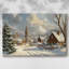 Christmas Holiday Arts - Toile tendue avec châssis