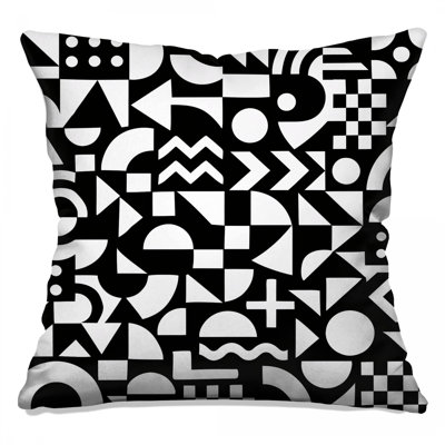 Geometric Art Reversible Throw Pillow