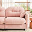 Chenille rose haut de gamme modulaire avec une conception ergonomique, une base en bois de qualité et diverses formes de combinaison pour la vie à la maison Élégant dans le matériau, installation facile
