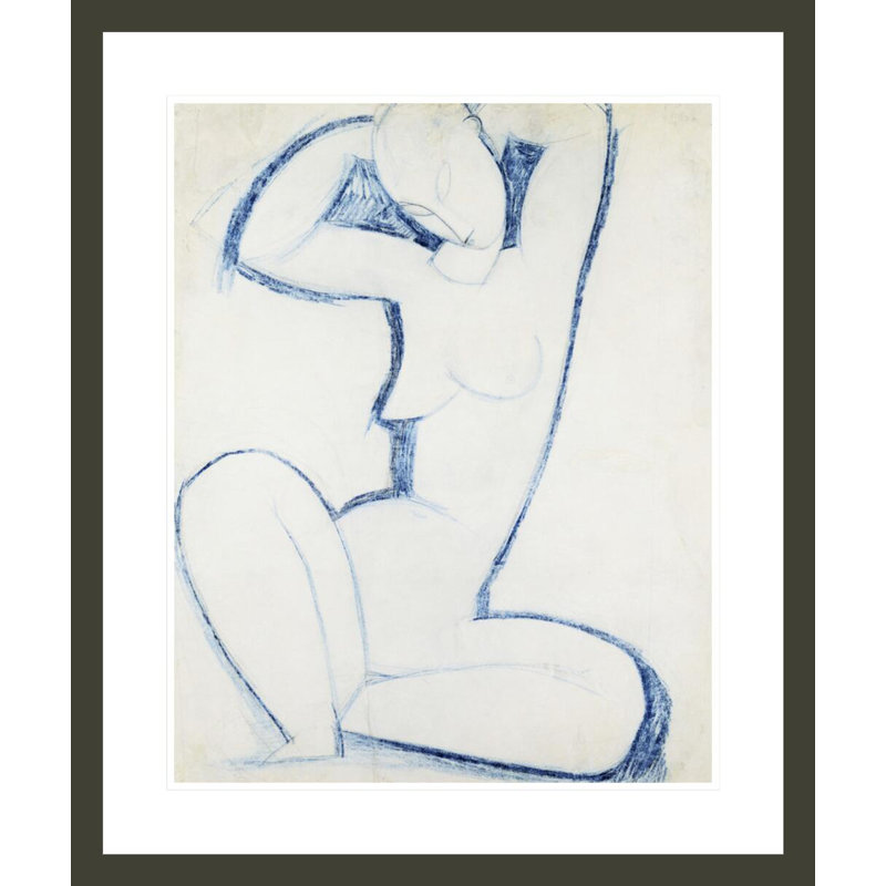 «Caryatid II» par Amedeo Modigliani, impression giclée sur cadre, H 23,5 po x l 27,99 po