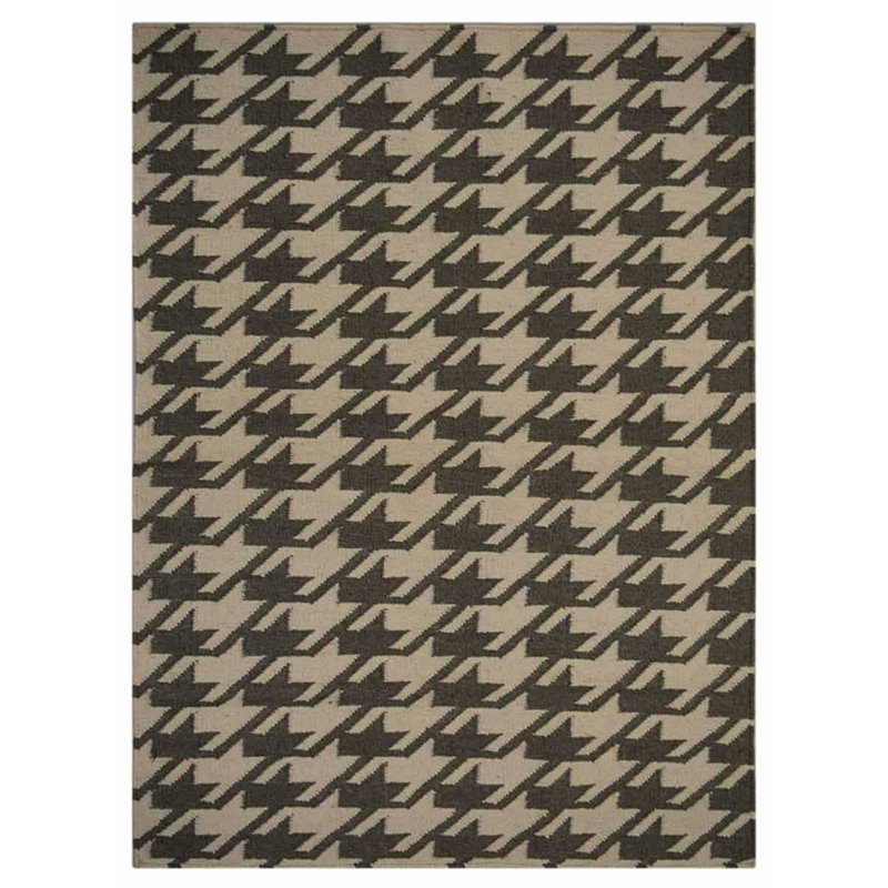 Manns Hand Woven Flat Weave Kilim Wool Eco-Friendly Area Rugs - 8'x10', Rectangle, Cream Green Color, Contemporary Modern Design, Low Pile Handmade Area Rugs for Living Room, Bed Room