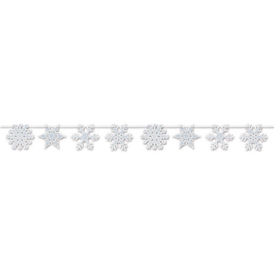 Christmas Snowflake Streamer