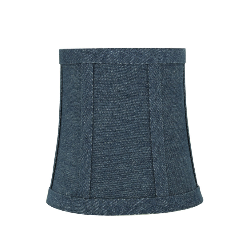 Abat-jour cloche en tissu 5 "H (denim), Bleu