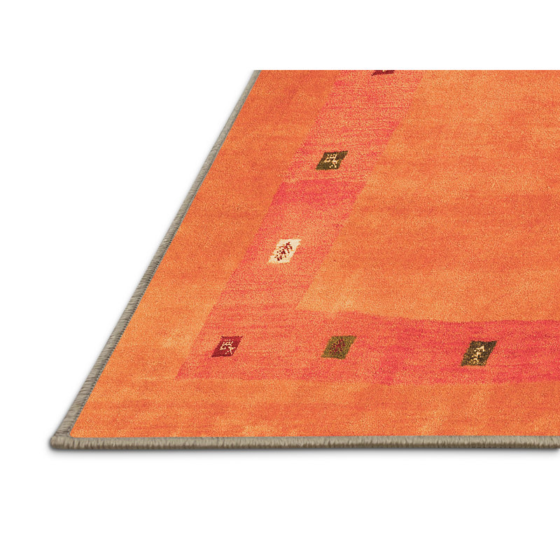 Tapis orange / brun Montaysia, Rectangle 2 pi x 4 pi