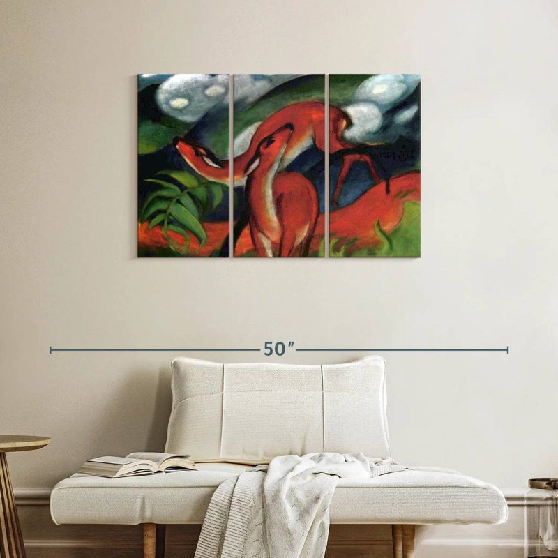 Brampt Red Deer II 1912, 24" H x 38" W