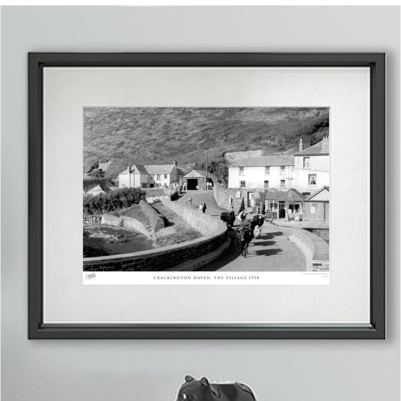 Crackington Haven, The Village 1958 - Single Picture Frame Print, 60cm H x 80cm W x 2.3cm D