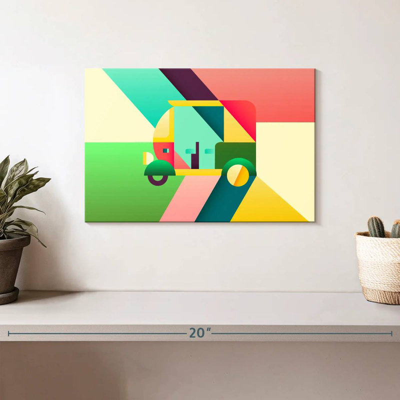 Mehar Abstract Rickshaw, 8" H x 12" W