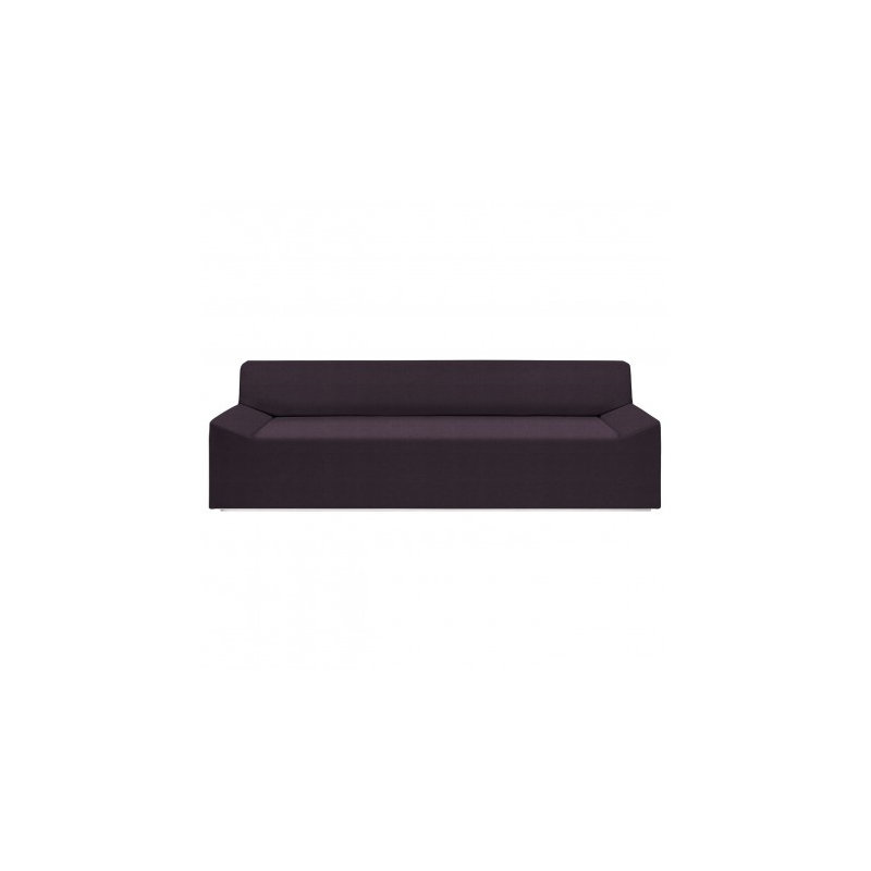 Couchoid Leather Sofa, Slate Genuine Leather, 28" H x 75" W x 34" D